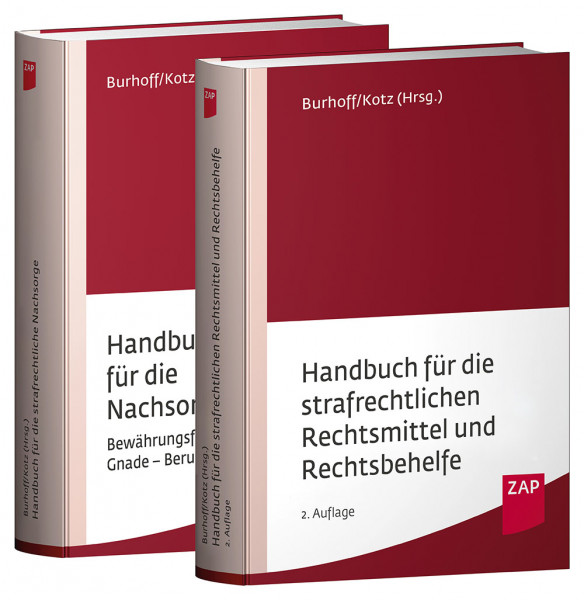 Paket Handbuch für die strafrechtliche Nachsorge und Handbuch für die strafrechtlichen Rechtsmittel und Rechtsbehelfe