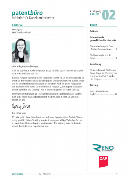Infobrief patentbüro