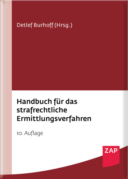 Handbuch für das strafrechtliche Ermittlungsverfahren - Mängelexemplar
